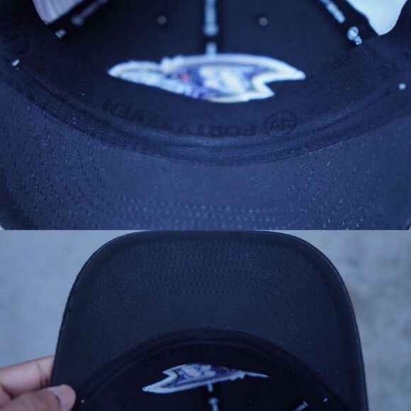 Baltimore Ravens ’47 Brand Crash Line Contender Hat Gray Black NFL Cap - Picture 7 of 12